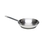 Genware Stainless Steel Frying Pan 20 x 4.5cm Induction Compatible