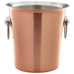 Genware Copper Wine Bucket With Ring Handles