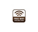 Free Wifi Cafe/Restaurant sign - Mileta CA001