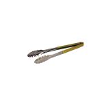 Genware Colour Coded Stainless Steel  Tong 31cm Yellow
