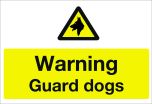 Warning Guard Dogs. 300x400mm. Exterior