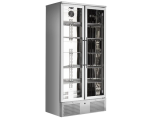 Sterling Pro SP220-STS Stainless Steel Double Door Upright Bottle Cooler, 458 Litres