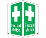 First Aid Station Projecting Sign