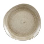 Churchill Stonecast Patina Antique Organic Round Plates Taupe 286mm - HC800