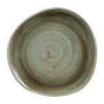 Churchill Stonecast Patina Antique Organic Round Plates Green 286mm - HC820