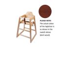 Wooden High Chair - Dark Wood - Genware