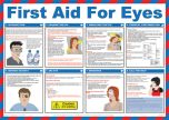 First aid for eyes poster. 420x590mm
