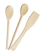 Wooden Utensil Set - Spatula + 2 Spoons