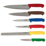 6 Piece Colour Coded Knife Set + Knife Wallet - Genware