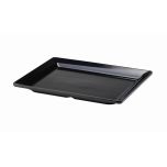 Black Melamine Platter GN 1/2 Size 32 X 26cm - Genware