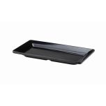 Black Melamine Platter GN 1/3 Size 32X17.5cm - Genware