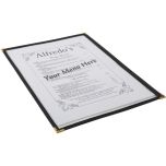 American Style Clear Menu Holder - 1 Page - Genware
