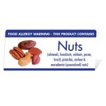 Allergen Warning Buffet Tent Notice "This Product Contains Nuts" BT003