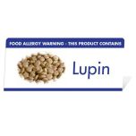 Allergen Warning Buffet Tent Notice "This Product Contains Lupin" BT0015