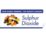 Allergen Warning Buffet Tent Notice "This Product Contains Sulphur Dioxide" BT0017