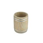 Miniature Wooden Barrel 11.5Ø x 13.5cm - Genware