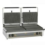 Roller Grill DOUBLE PANINI R Large Double -  Ribbed Top and Base Plates Contact Grill