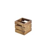 Acacia Wood Box/Riser 12x12x12cm - Genware