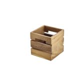 Acacia Wood Box/Riser 15x15x15cm - Genware