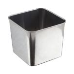Stainless Steel Square Tub 8X8X6cm - Genware