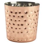 Copper Plated Serving Cup Hammered 8.5 x 8.5cm