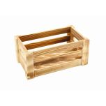 Wooden Crate Rustic Finish 27 x 16 x 12cm - Genware