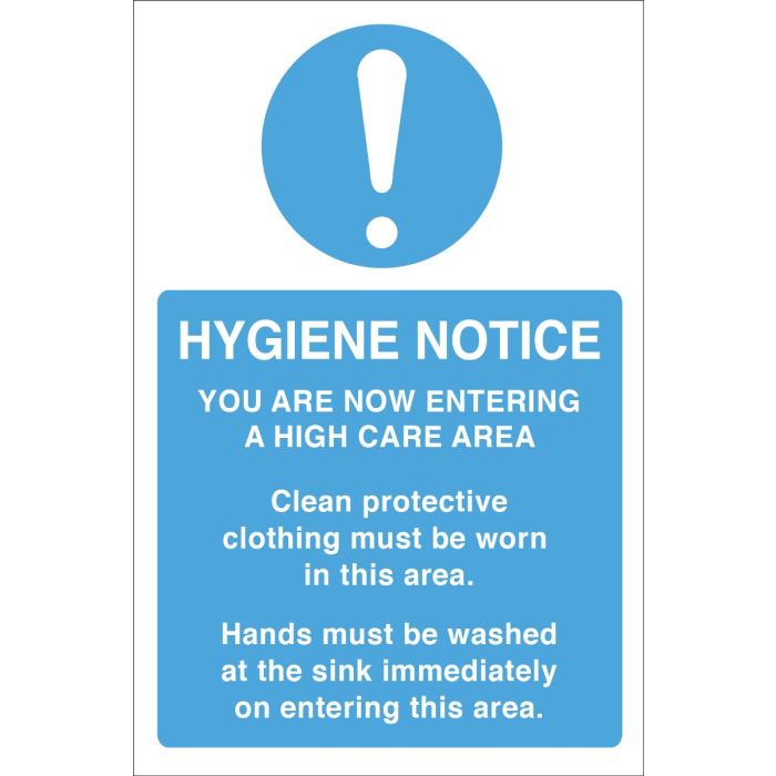 Hygiene Notice. Protective clothing ...