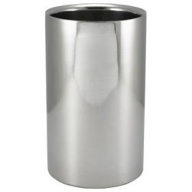 Polished Stainless Steel Wine Cooler 12 Ø X 20cm H
