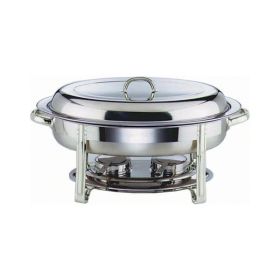 Genware 22761 - Oval Chafing Dish - 5 Litre