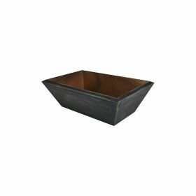 Black Washed Woden Bread Box - NAT-AWTRAYB