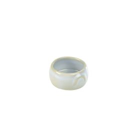 Terra Stoneware Rustic White Butter Pot 3oz/90ml - pk 12