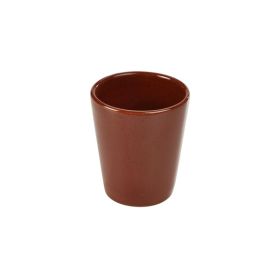Terra Stoneware Rustic Red Conical Cup 10cm - pk 6