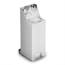 IMC F63/501 - Mobile Hand Wash Station - Hot & Cold - Splashback, Soap & Paper