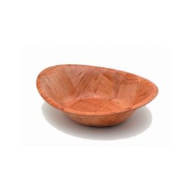 Oval Wooden Woven Bowls 9"x7" - Genware