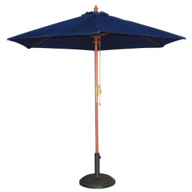 Bolero Round Outdoor Umbrella / Parasol 2.5m Diameter Navy Blue