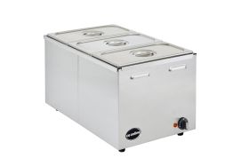 Ceonline OLGBM3 - Electric Bain Marie - Wet & Dry Heat Full Size - Extra Deep 150mm Capacity