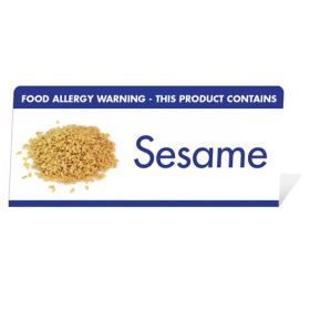 Allergen Warning Buffet Tent Notice "This Product Contains Sesame" BT0014