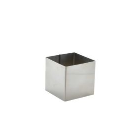 Stainless Steel Square Mousse Ring 6x6cm - Genware
