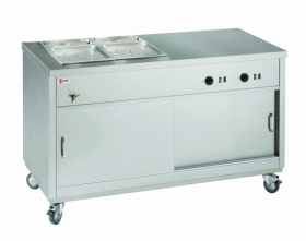 Parry HOT121/2BM - Electric Hot Cupboard with 1 x 1/1 gn Bain Marie Top
