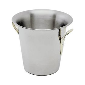 Stainless Steel Wine Bucket Tulip Design -Stainless Steel Handles - Genware