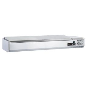 Blizzard TOP2000-14EN 1/4 Gastronorm Prep Top with Hinged lid 2000mm