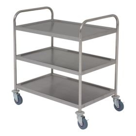 Stainless Steel  Trolley 85.5L X 53.5W X 93.3H 3 Shelves - Genware