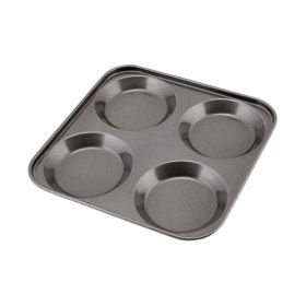 Carbon Steel Non-Stick 4 Cup York. Pudd Tray - Genware