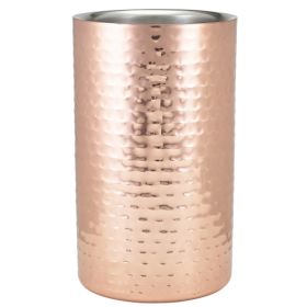 GenWare Hammered Copper Plated Wine Cooler 12 x 20cm (Dia x H)
