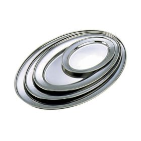 Stainless Steel Oval Flat 9" - Genware