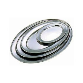 Stainless Steel Oval Flat 8" - Genware