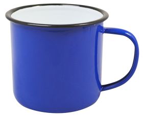 Enamel Mug Blue 9cm Dia 360ml