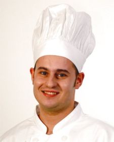 Tall Chef Hat White - Bon Chef H010