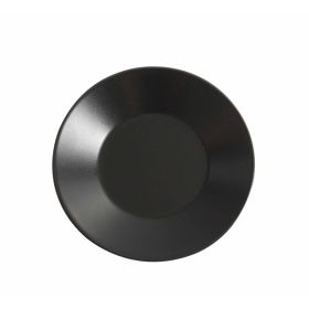 Luna Wide Rim Plate 21cm Ø Black Stoneware