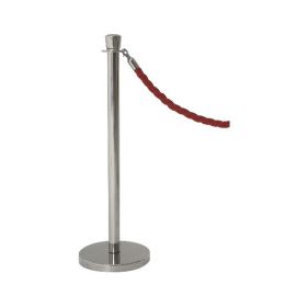 Genware Stainless Steel Barrier Post - Sold in 2's